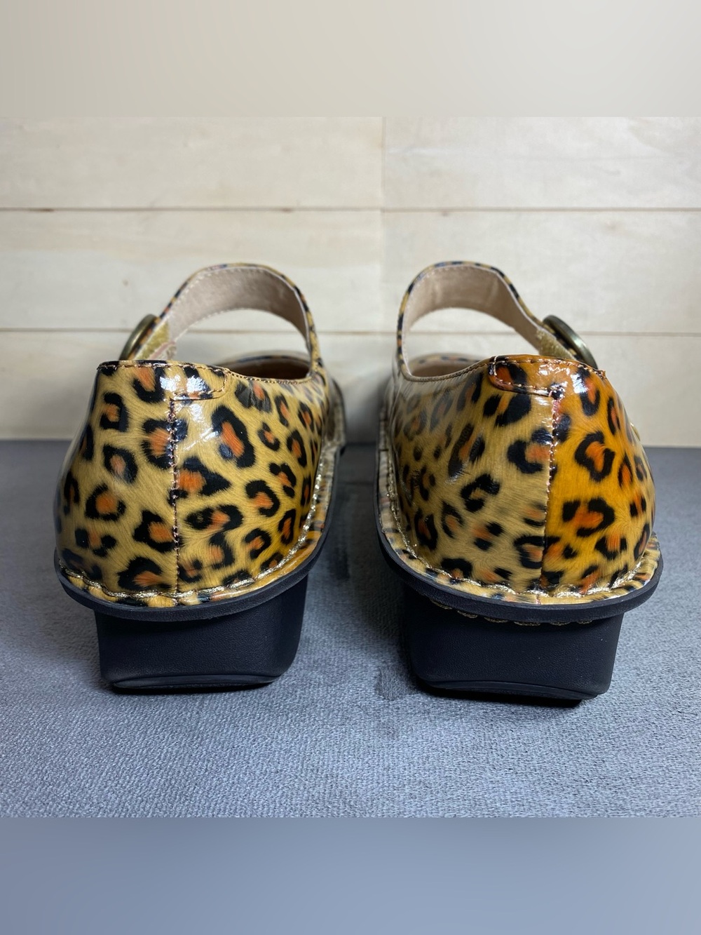Alegria Paloma Mary Jane Leopard Print Women's Size 10 Shoes EU40 Patent Leather - Picture 6 of 11